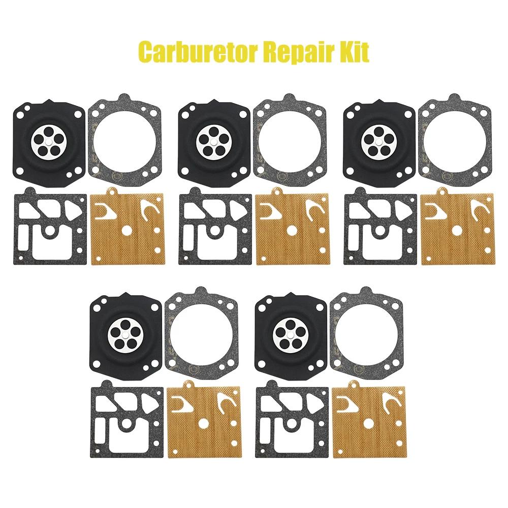 5pcs/lot Carburetor Diaphragm Gasket Repair Kit For Stihl 044 046 029 039 Zenoah 62cc 6200 7800 Chainsaw Part Carb Rebuild Set