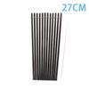 12 шт., длинные жесткие пластиковые соломинки 23/27 см с 1 кистью для соломинок, многоразовые черные соломинки, сменные стаканчики для соломинок, аксессуары для чашек