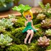 Миниатюрные Фигурки Фей Маленькие Феи Украшения с Листом Лотоса для Цветочного Горшка Сада Фей Мховые Пейзажи Домашний Настольный Декор Полки Автомобиля