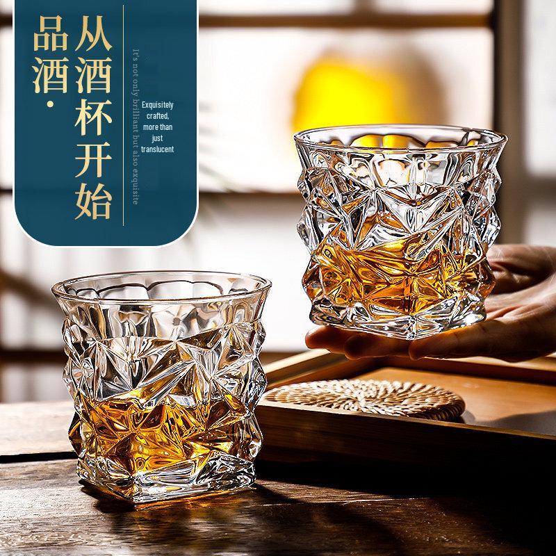 ZISIZ Handmade Crystal Whiskey Glass Set
