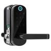 Умный замок с аутентификацией по отпечаткам пальцев Bluetooth, цифровой пароль, дверной замок с IC-картой, простая установка на деревянные двери, регулируемый запорный механизм,