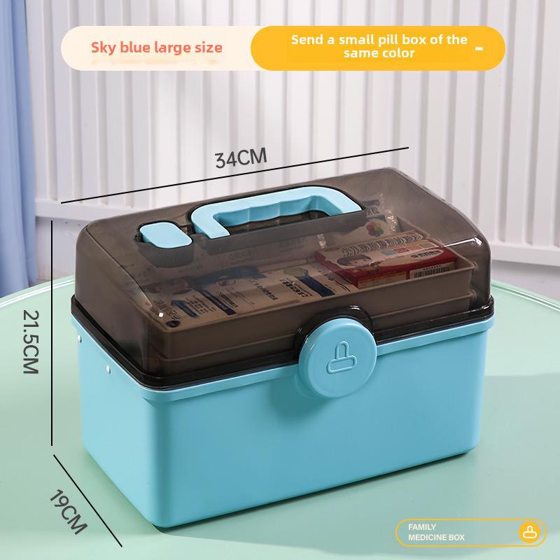 Набор многослойных коробок для хранения лекарств большой емкости