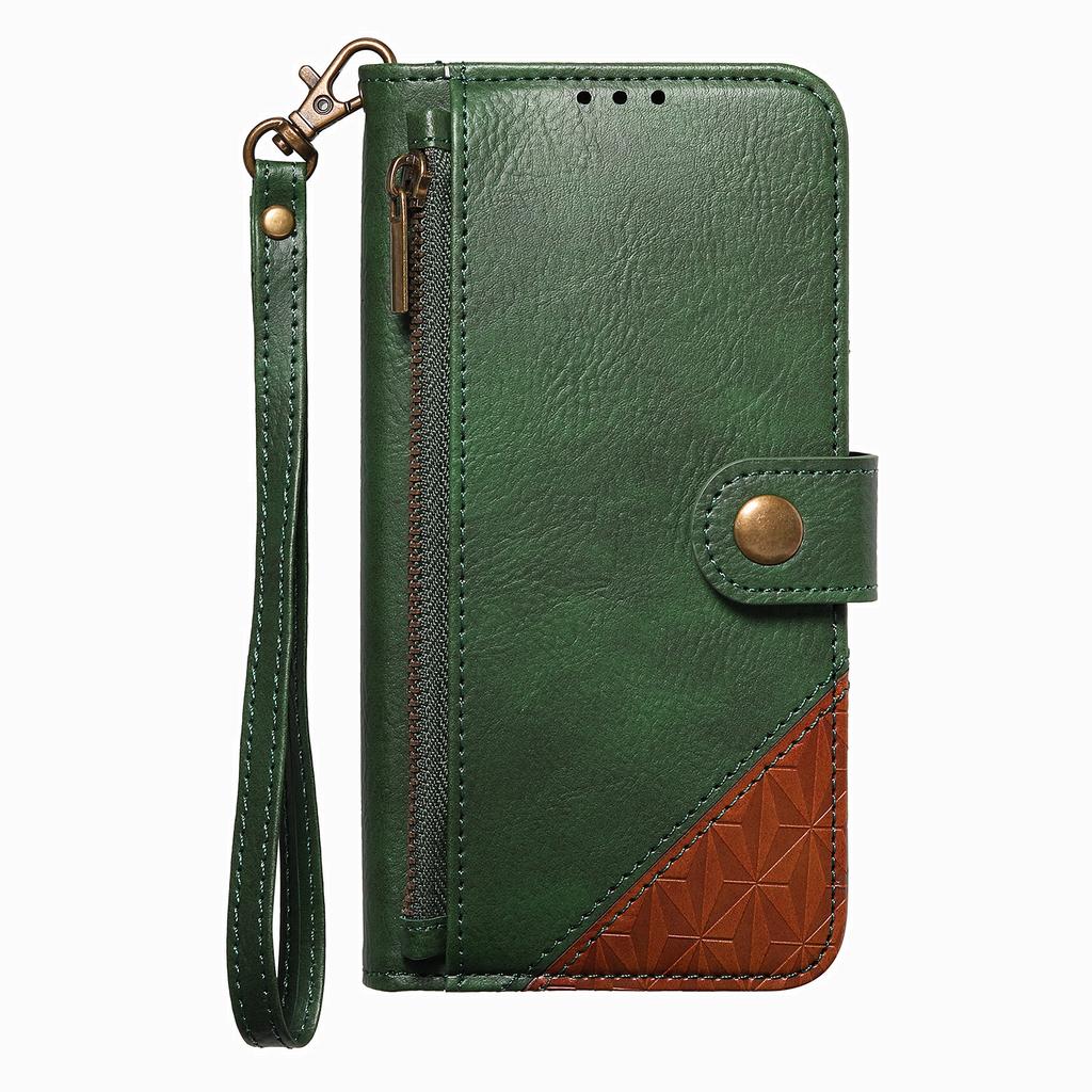 Leather Wallet Flip Case for Samsung Galaxy A17 A16 A15 A14 A13 A12 A07 A06 A05 A05S A04S Phone Cover Detachable Wrist Strap