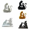 3D Printed Cat Dog Figurine Creative Canine Statues Crafts Desktop Ornaments  Christmas Gift