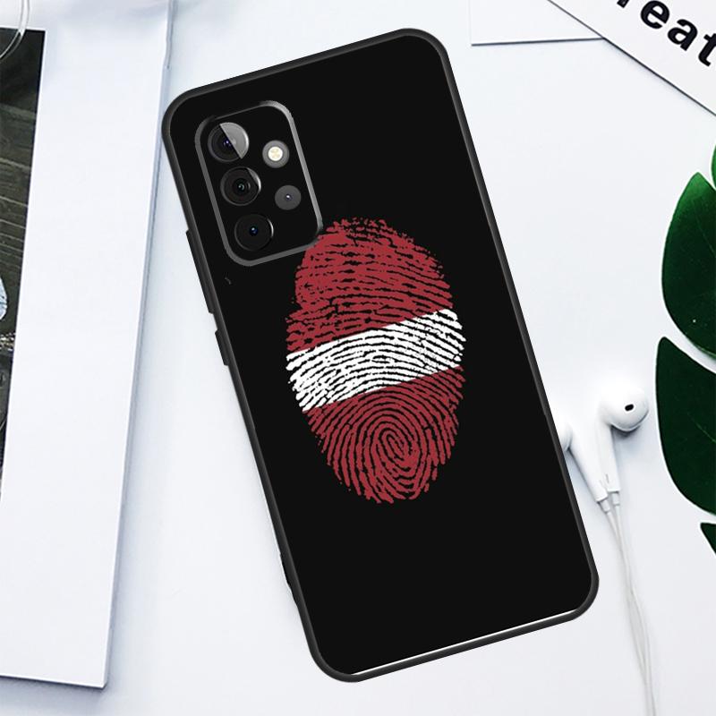 Чехол для телефона Samsung Galaxy A06 A05 A16 A54 A34 A14 A55 A35 A15 A53 A33 A13 A22 A32 A52 с флагом Латвии