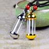 Glass Perfume Jars Cremation Pet Openable Glass Wishing Bottle Memorial Ash Bottle Vial Necklace