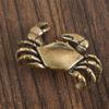 Handmade Crab Small Statue Solid Crab Miniatures Retro Crab Ornaments Home Decor