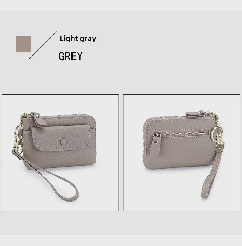 Women's Genuine Leather Large Capacity Ultra-Thin Coin Purse & Compact Clutch