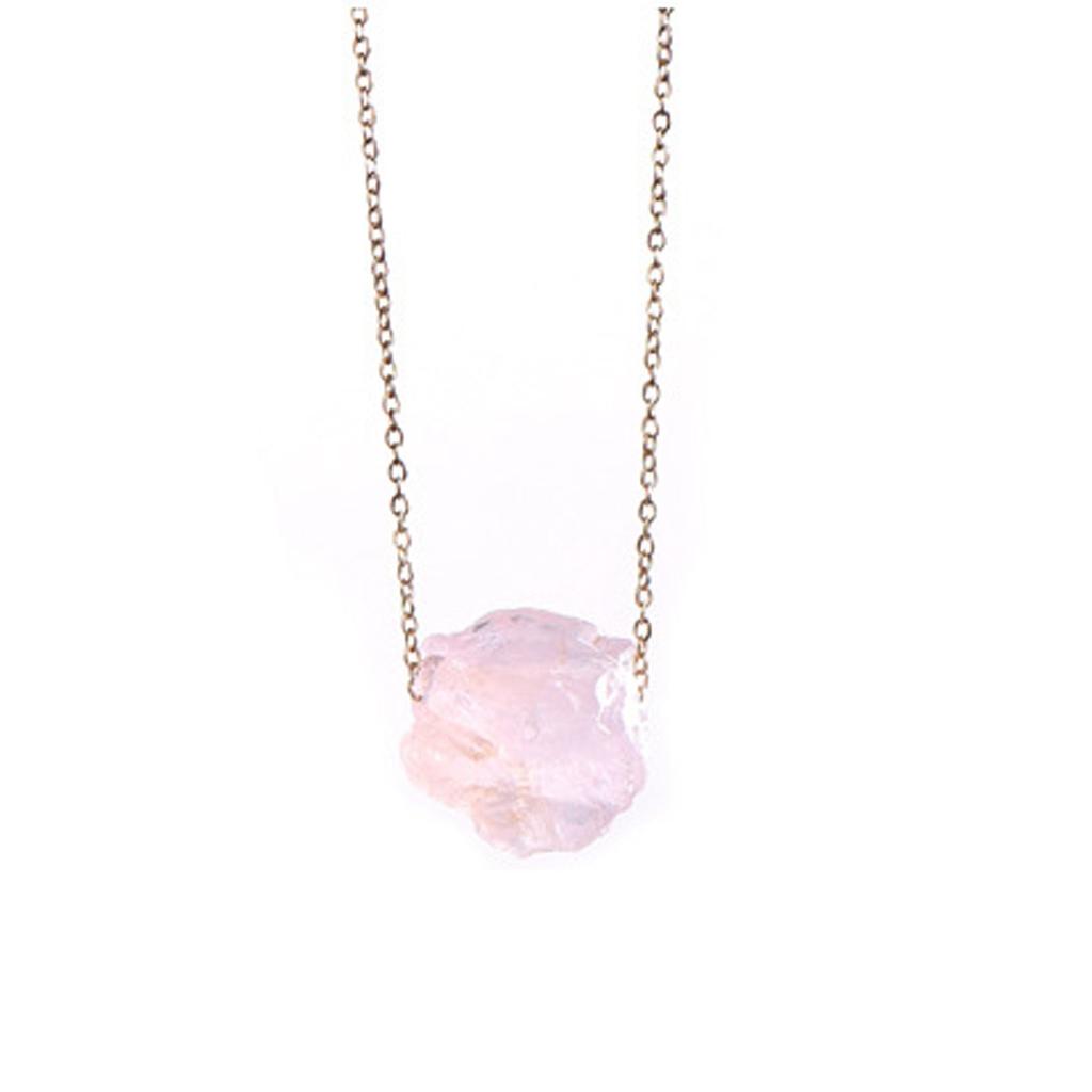 Natural Stone Irregular Multi-color Clavicle Chain Necklace With Accessories