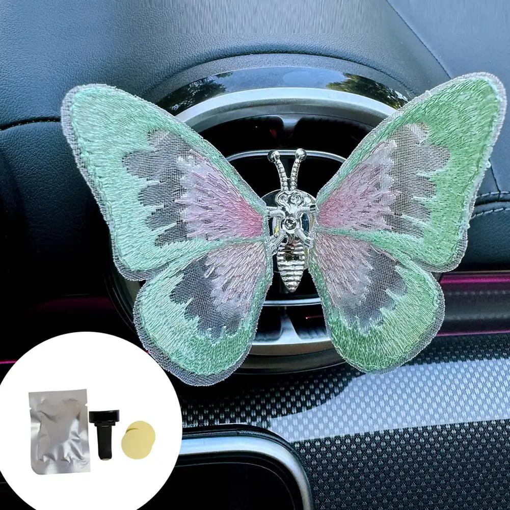 Освежитель воздуха Бабочка Автомобильный парфюм Автомобильный стайлинг Натуральный запах Клипса для розетки кондиционера Ароматизаторы для автомобилей