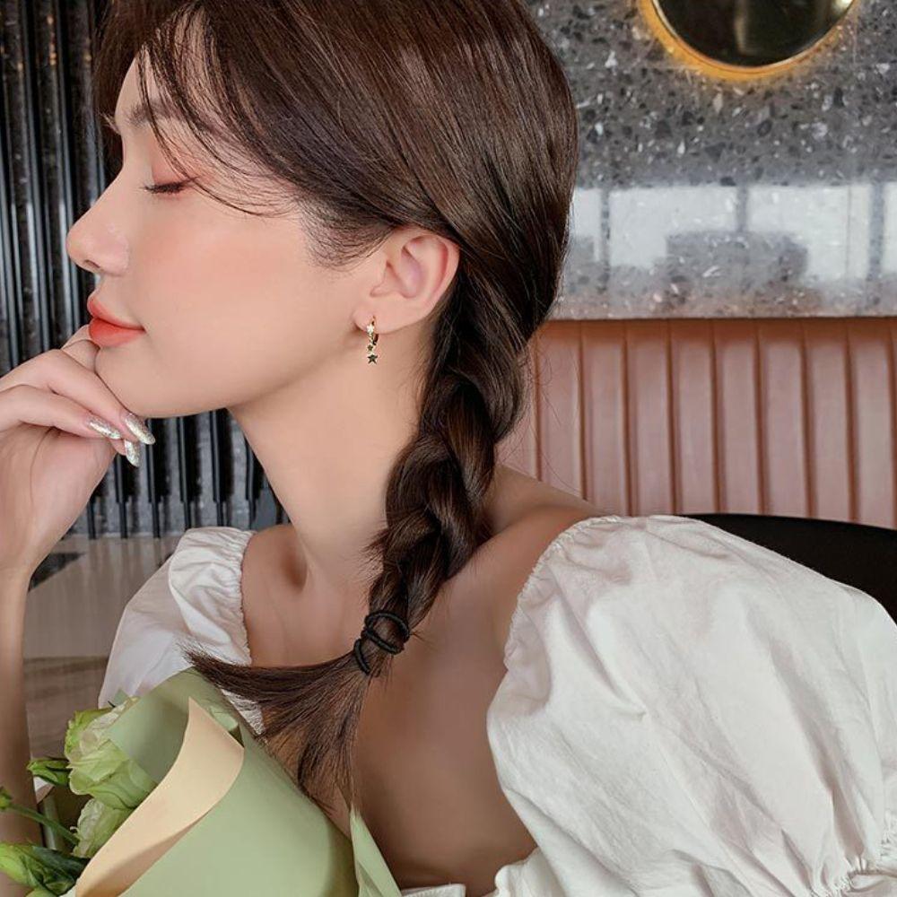 Women Jewelry Hoop Earrings Korean Style Earring Star Drop Earrings Pendant Earring Women Earring