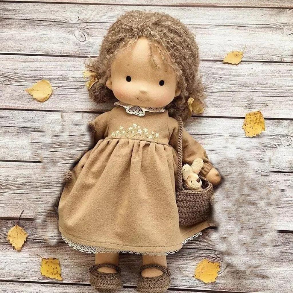 Мягкая игрушка кукла, тряпичная кукла для малышей, подходит для девочек, подарок на день рождения, рождественский подарок на плюшевую игрушку