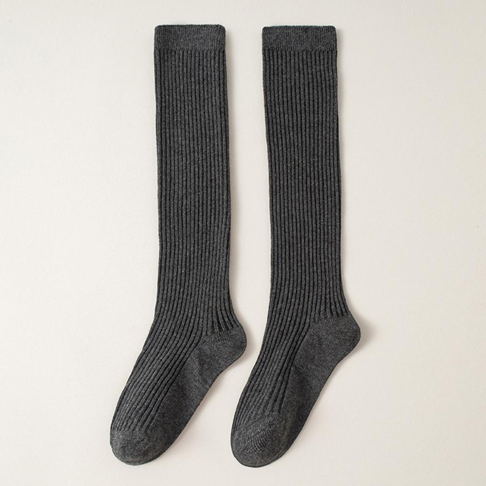 Seamless Girls Knee High Socks Solid Toddler Soccer Socks Korean Dress Socks for Kids