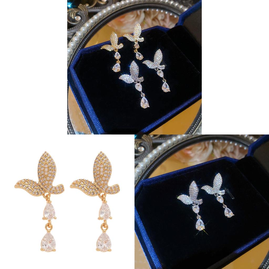 Copper Fish Tail Water Drop Earrings For Women Fashionable Gift For Her Stylish Office Jewelry