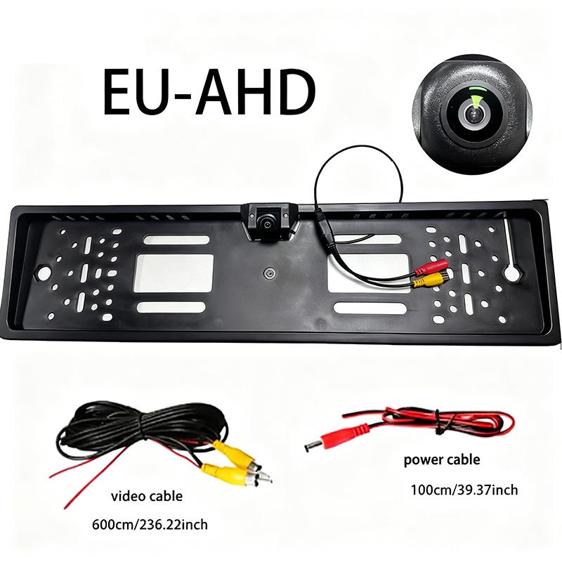 Pakring Car Rear View Camera EU European License Plate Frame Waterproof Night Vision Reverse Backup with 4 Or 8 12 LED Light