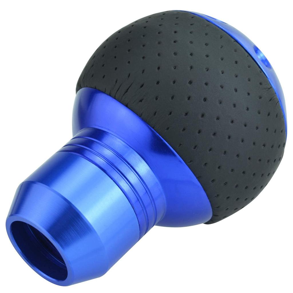 Lunsom PU Ручка переключения передач 5-ступенчатая Шаровая ручка переключения передач Общий Автомобиль с ручным управлением (синий)