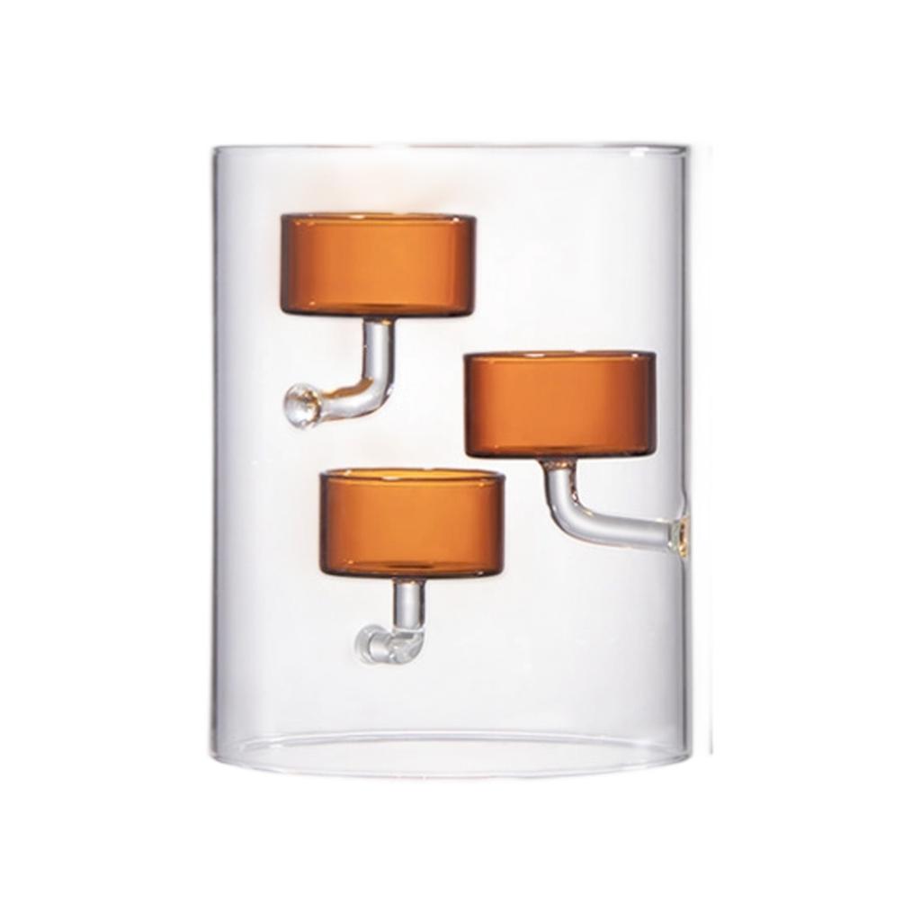 Cylinder Glass Votive Tealight Candle Holder Clear Floating Candle Display DIY Table Centerpieces Decoration Craft