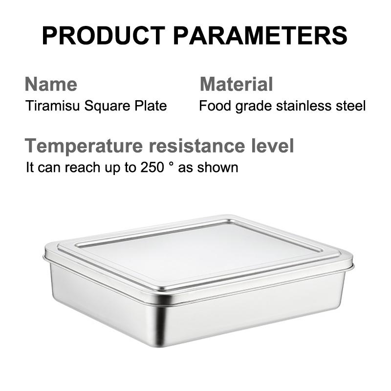 Форма для маффинов Тирамису из нержавеющей стали, форма для чизкейка, форма для выпечки, прямоугольная форма для торта, для торта на день рождения, торта, хлеба, шифона, тирамису
