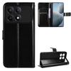 Flip Case for Xiaomi Poco F6 Pro, Crazy Horse Wallet, Black