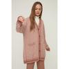 Dusty Rose V-neck Knitwear Cardigan Tctaw22th0144
