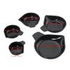 5pcs Black Weighing Powder Pans Plastic Weighing Plates Weighing Dishes  Liquid, Powder, Gems, etc