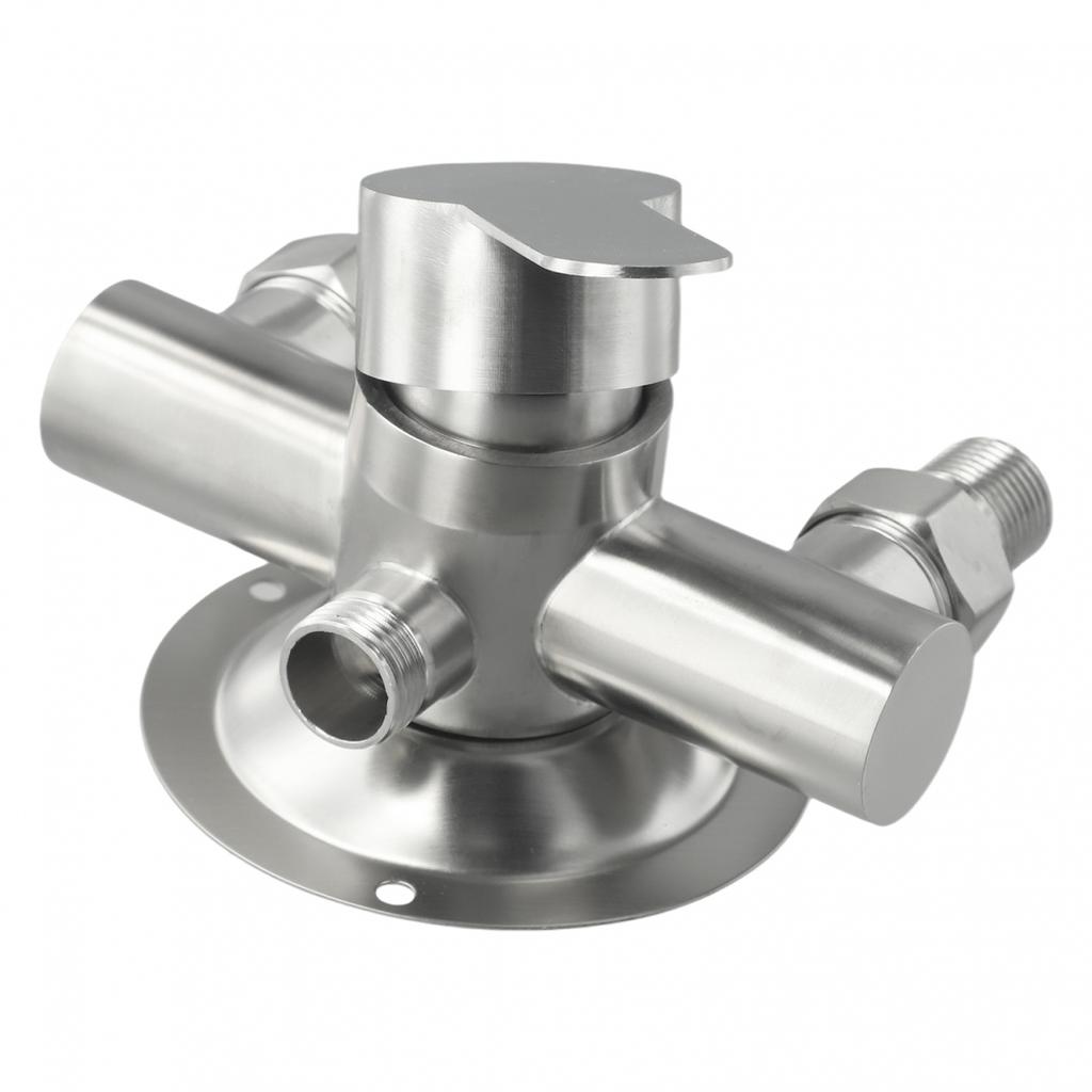 Stainless Steel Shower Hot And Cold Water Mixer Wall Mounted Metal Handle