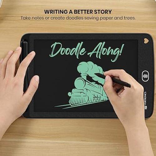 Portronics Портативный RuffPad E-Writer 21,59 см 8,5 дюйма ЖК-дисплей через приложение на вашем мобильном JL166902136206