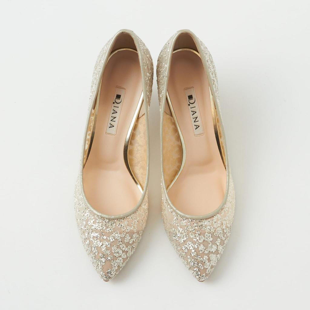 Made in 183044900010 [Diana] Pumps, Japan, Gold, 23.0cm,