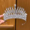 1 Серебряная Большая Корона Высококачественный Ободок-Корона Подходит для Повседневного Использования В Качестве Аксессуара Для Волос