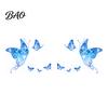 Butterfly Face Stickers Glitter Stickers, Waterproof Temporary Tattoos for Festival Party Stage Water Transfer Decals Makeup, Easy Application