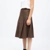 Brown Midi Skirt Prince of Wales Pattern Jeanne Woman LA PETITE ETOILE