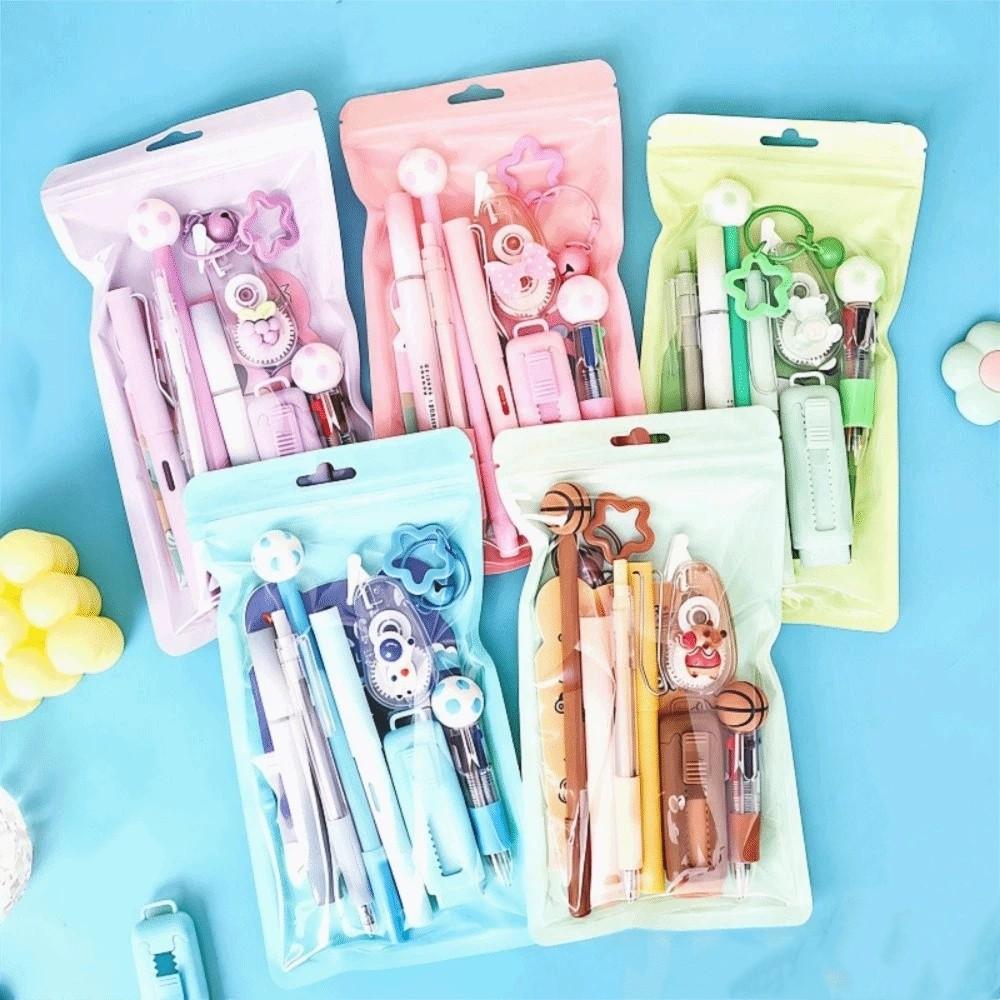 Large Capacity School Stationery Set Cartoon Learning Gift Box Desktop Organizer
