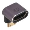 270 Degree Mini HD to HD Adapter with LED Light Support 8K UHD2.1 Plug and Play Mini HD Male to HD