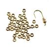 50PCS/Bag 3mm 4mm Flat Brass Bead Bug Collars Fly Tying Nymph Fly Head Weight Ring Extra Fly Tying Materials Plished