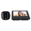4,3-дюймовая дверная камера 1080P WIFI для входной двери, широкоугольная 150 градусов, с обнаружением движения, глазок-монитор