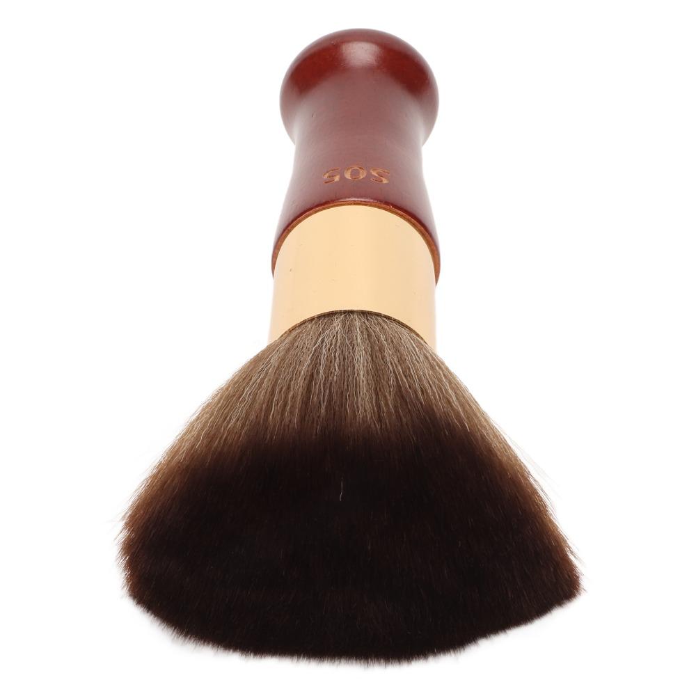 Ergonomic Wooden Handle Neck Duster Brush Portable Design Hair Cut Neck Brush Salons