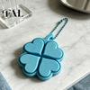 Push Toy with Ball Chain Four-Leaf Clover Clicker Keychain, 3D Printed Leaf Bag Pendant Chain, Stress Relief Finger Toy, Decorative Accessory