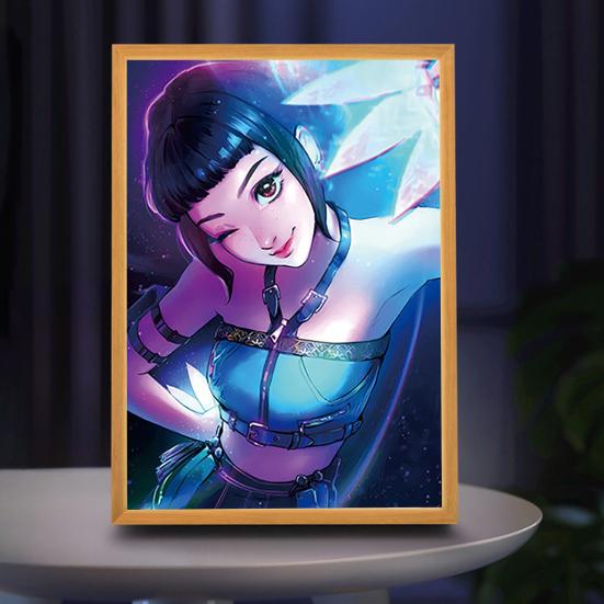 Картина Лампа Перезаряжаемый Светодиодный Свет Светящийся Настенный Художественный Свет Яркий Цвет Художественное Освещение Ночник