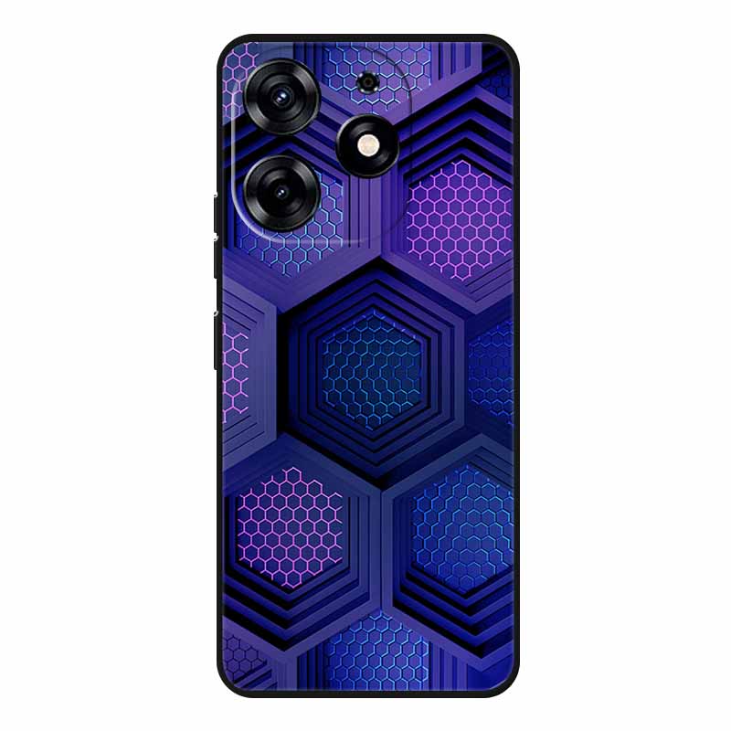 Милые Животные Мягкий Силиконовый TPU Чехол для Телефона Tecno Spark 20 Pro - Легкий и Ударопоглощающий Защитный Задний Чехол