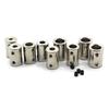 3/4/5/6/6.35/7/8/10  45# Steel Rigid Shaft Coupling Coupler Motor Transmission Connector Sleeve DIY Motor  Parts