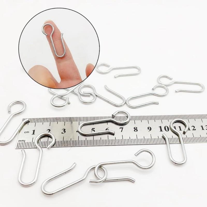 J1UL1N S-Shaped Stainless Steel Curtain Hooks-Rust-Resistant, 80Pcs For Shower And Window Curtain Applications