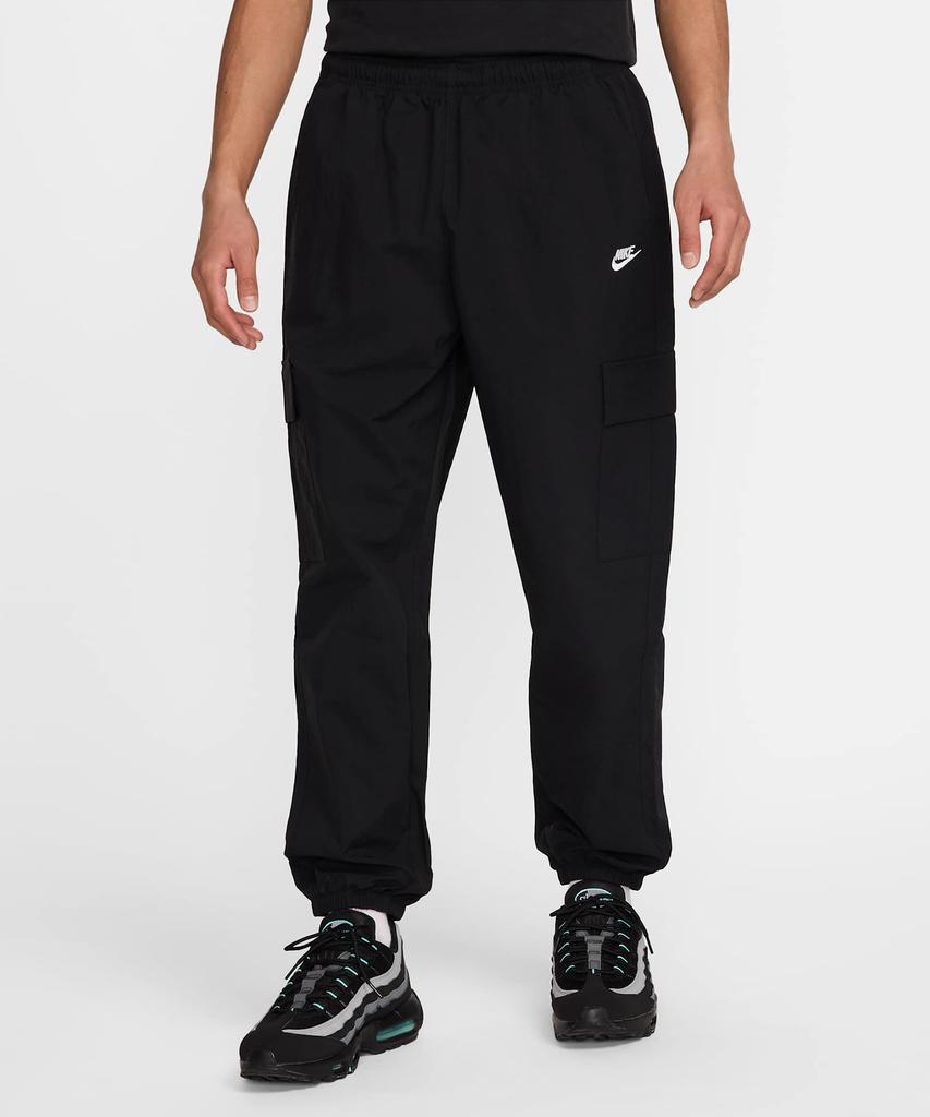 NIKE Club Woven Cargo Pants M - Black:White / Hj1991-010
