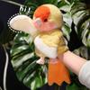 New Cute Cartoon Bird Parrot Hand Puppet Plush Toy Doll Happy Interactive Gift for Girls Birthday Gift