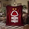 Nottingham Forest Theme Fleece Blanket Cozy Soft Plush Blanket For Bedroom Couch Travel