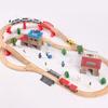 Toddler Wooden Barrel 88-piece Electric Train Track Children's Car Boys and Girls Educational Assembling Toys