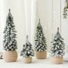 Mini Christmas Tree Artificial Small Snow Pine Xmas Tree Decorations New Year Party Ornaments Gifts Home Table Decor
