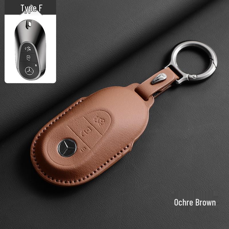 Mercedes-Benz Key Case - Genuine Leather for GLC, GLE, C-Class, E-Class