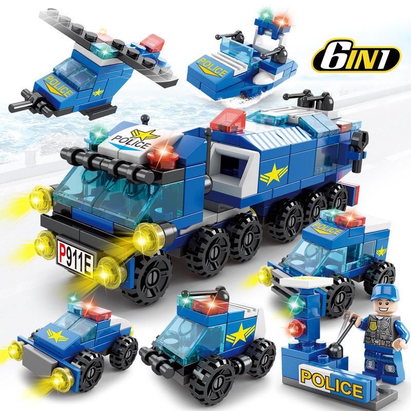Military & Emergency Vehicles Building Blocks - Compatible with Lego, Educational & Transformable for Kids.