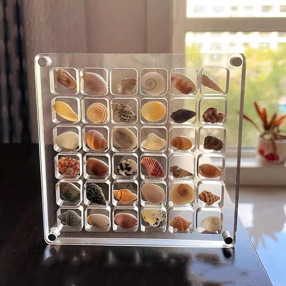 Acrylic Nail Drill Storage Box Transparent Jewelry Collection Box Nail Art Display Case  Earring