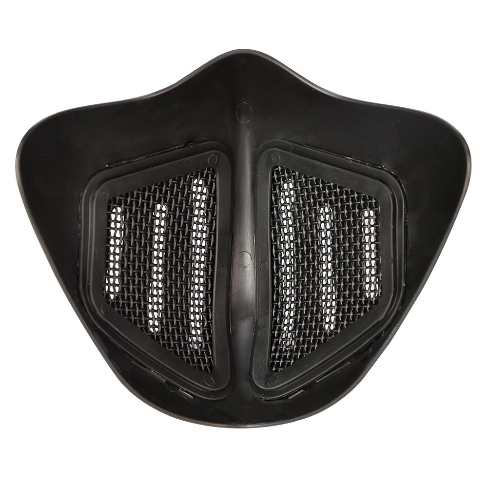 TPU Outdoor Tactics Face Shield Protection Equipment for Field Shooting Hunting CS Simulation GamesBlack